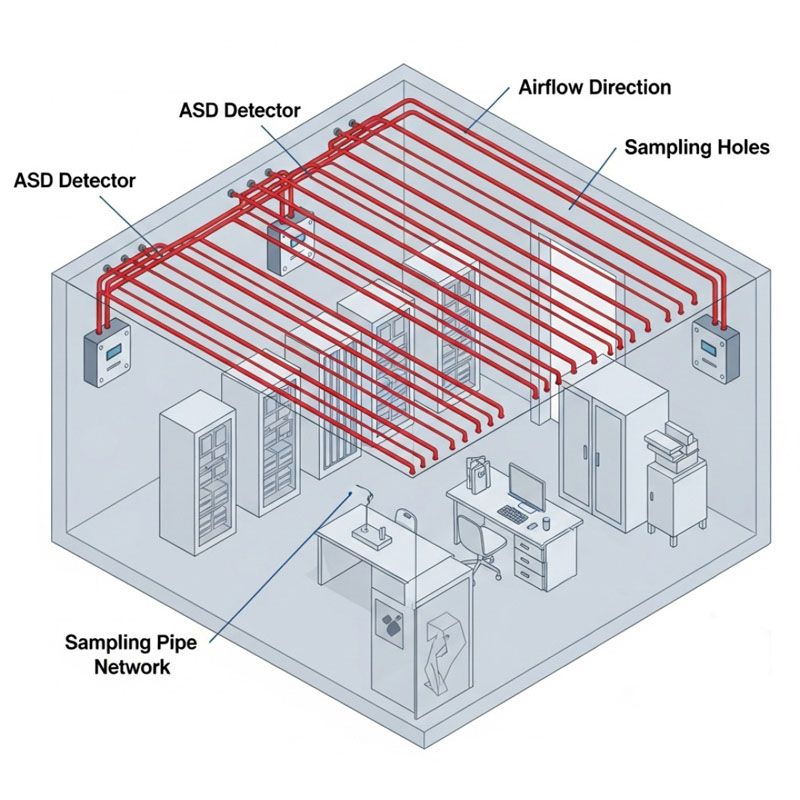 Air Sampling Smoke Detector - FF ASD